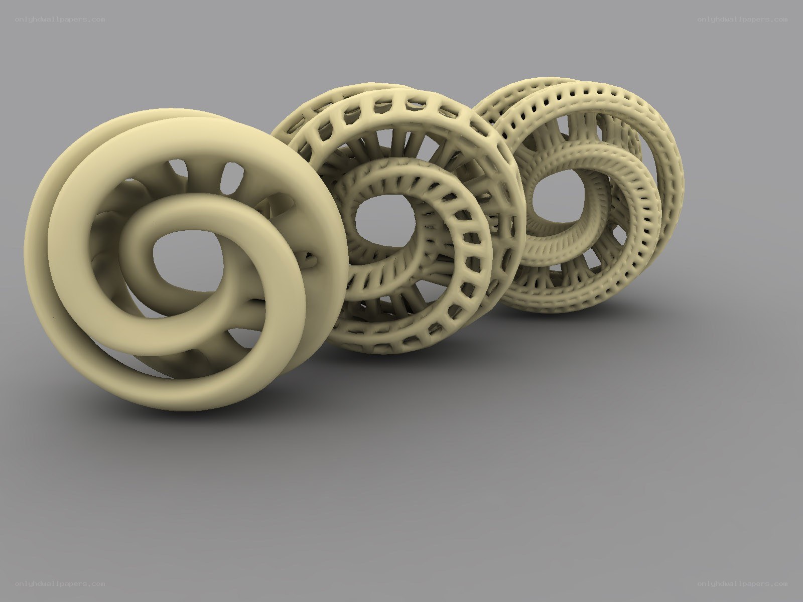 interlocking ring structures