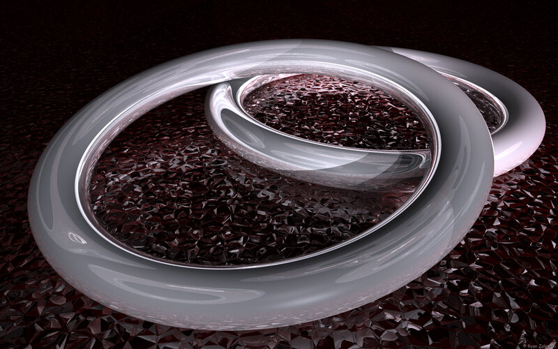 Interlocking Rings on Dark Surface