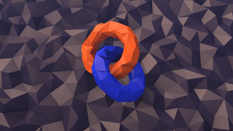 Interlocking Rings — Orange