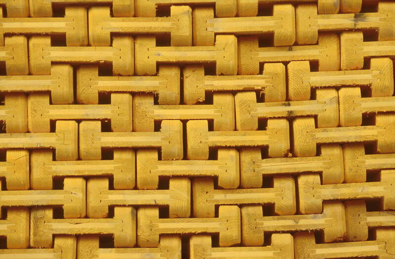 interlocking wooden blocks