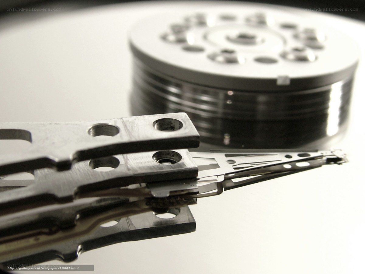 Internal components of a hard drive