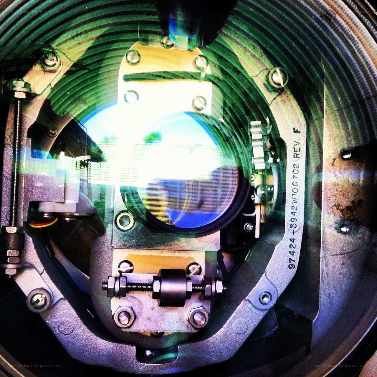 internal view of a camera lens