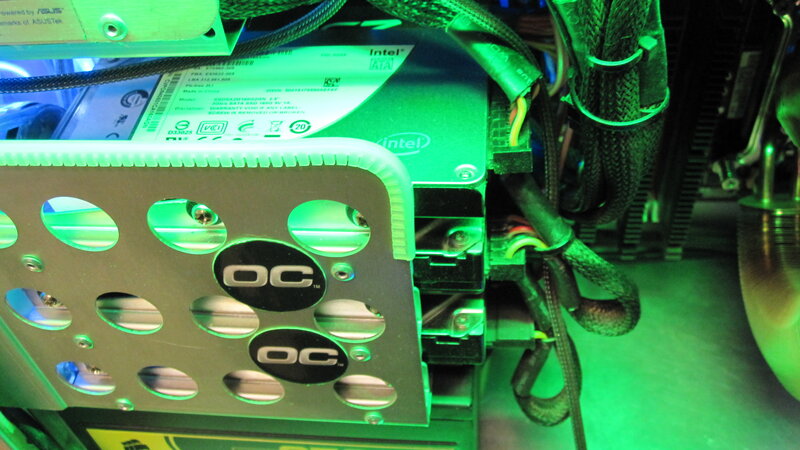 Internal view of a computer