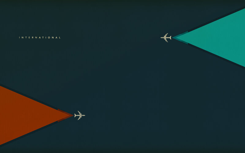 International Air Travel Concept