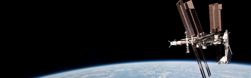 International Space Station above Earth