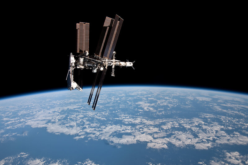 International Space Station above Earth