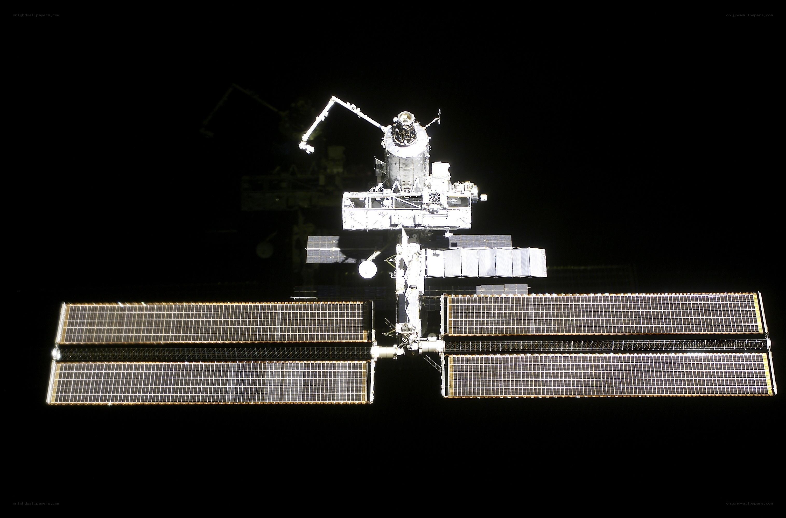 International Space Station at night