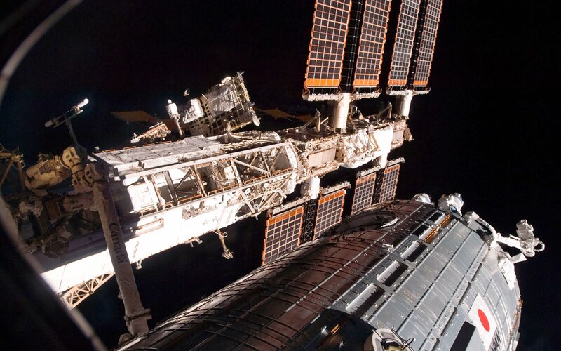 International Space Station — Black, Dramatic