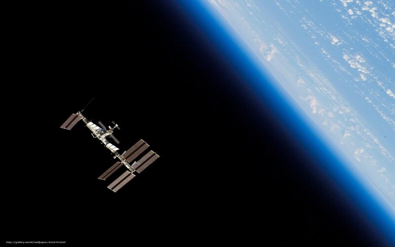 International Space Station — Black, Serene, Photograph