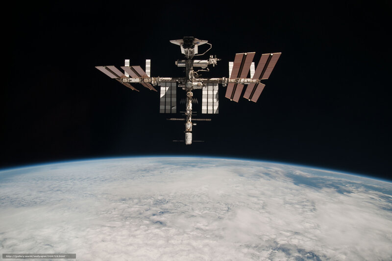 International Space Station — Blue, Dramatic, Photograph, Earth