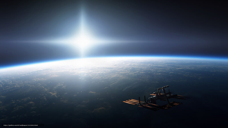 International Space Station — Blue, Dramatic