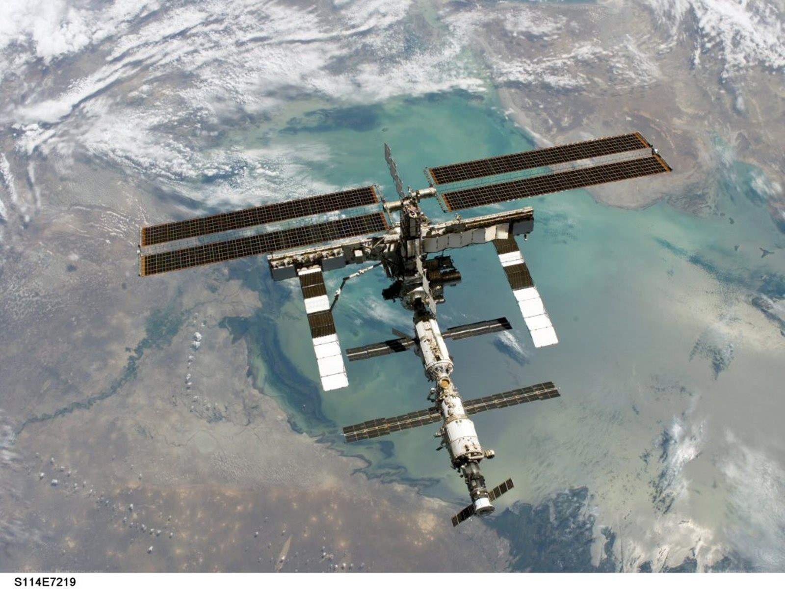 International Space Station orbiting Earth