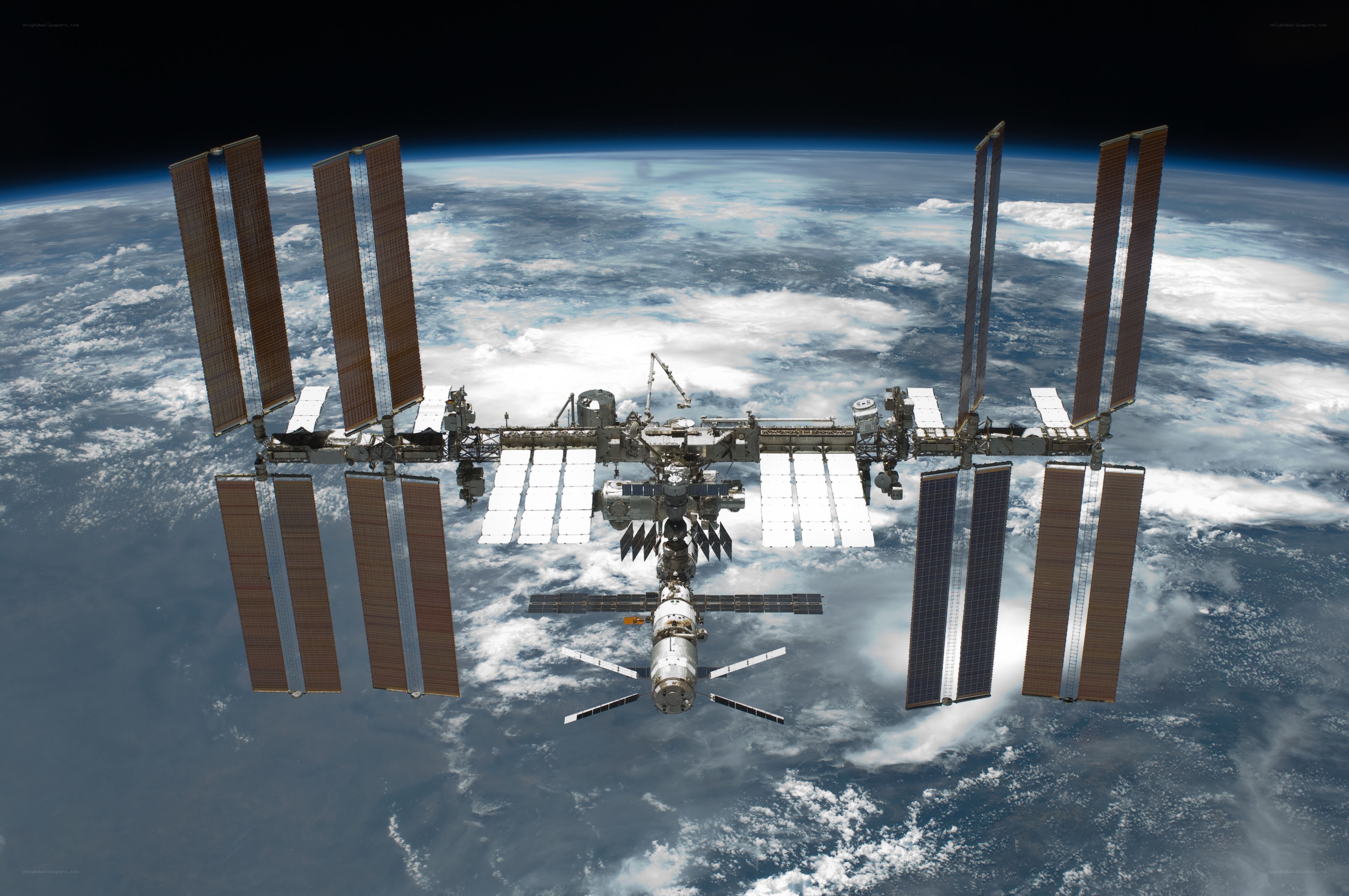 International Space Station orbiting Earth