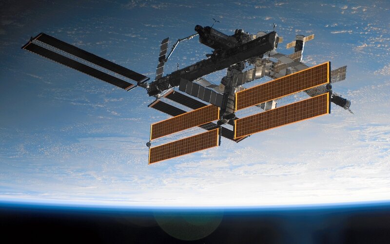 International Space Station orbiting Earth