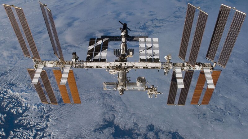 International Space Station orbiting Earth