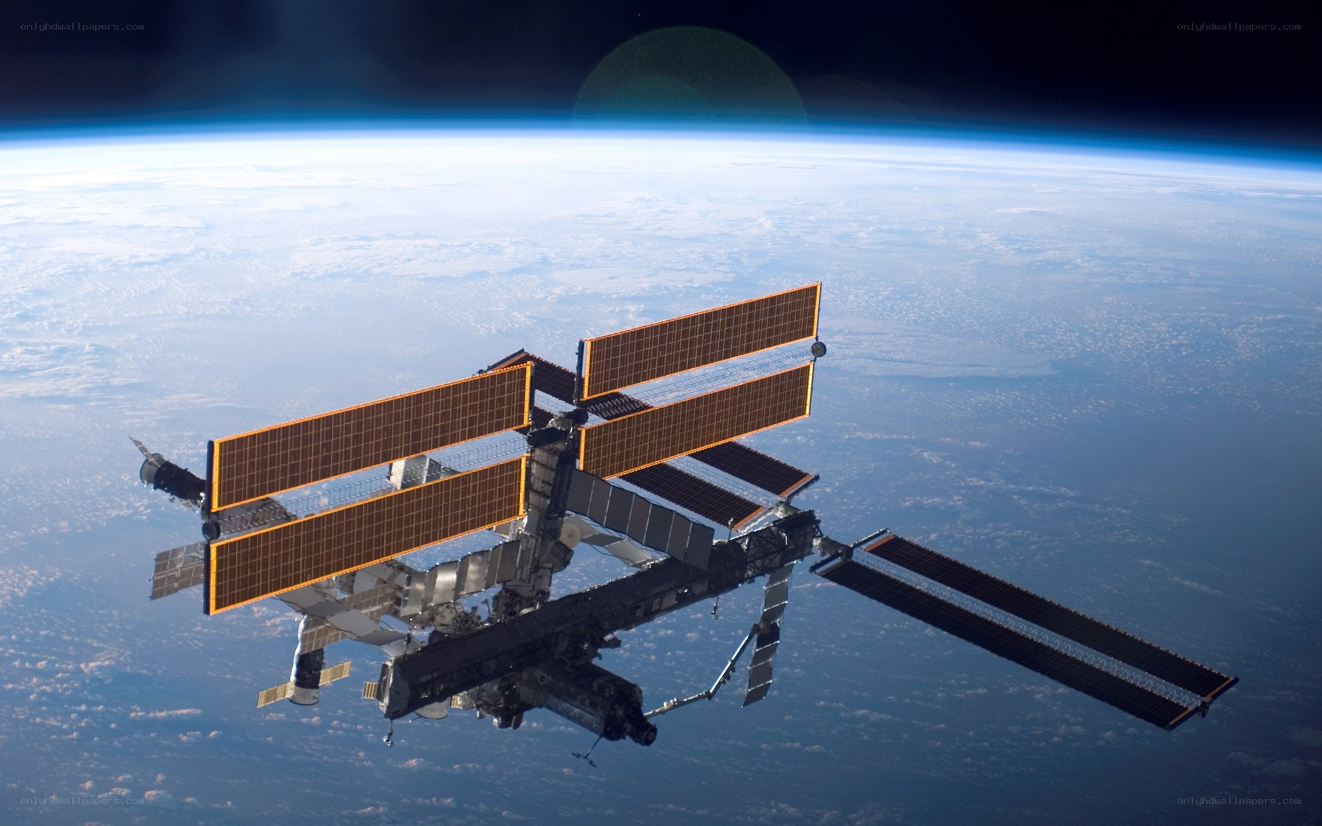 International Space Station orbiting Earth