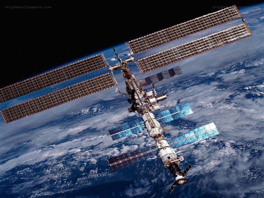 International Space Station orbiting Earth