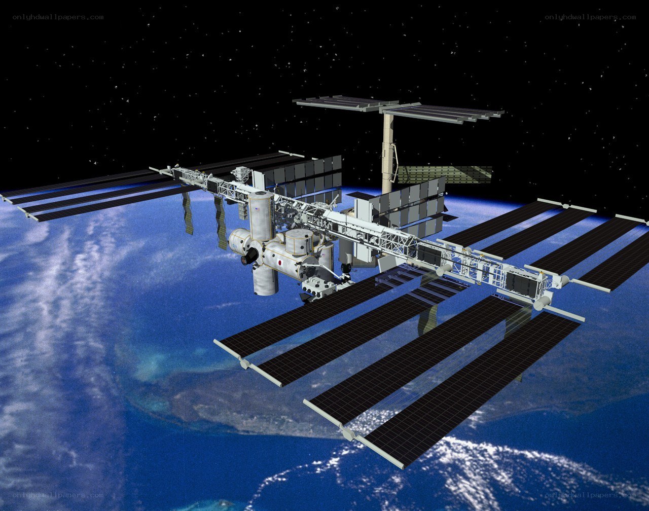 International Space Station orbiting Earth