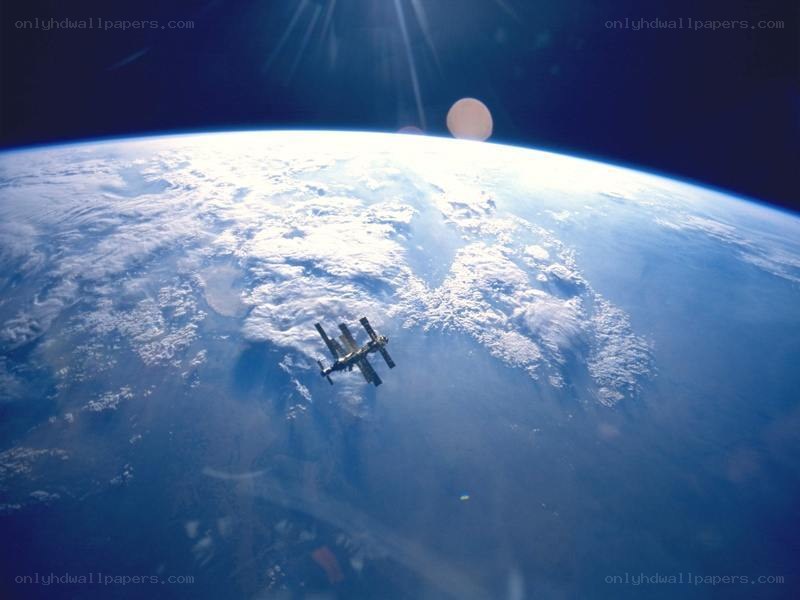 International Space Station orbiting Earth