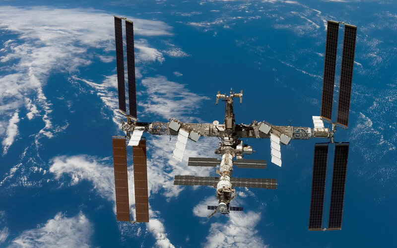 International Space Station orbiting Earth
