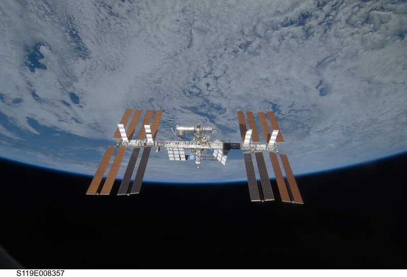 International Space Station orbiting Earth