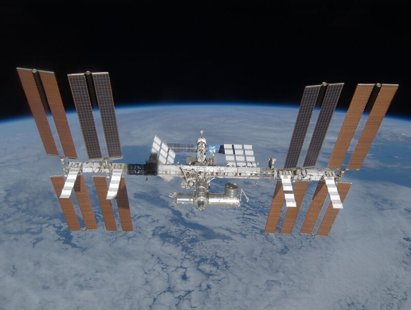 International Space Station orbiting Earth