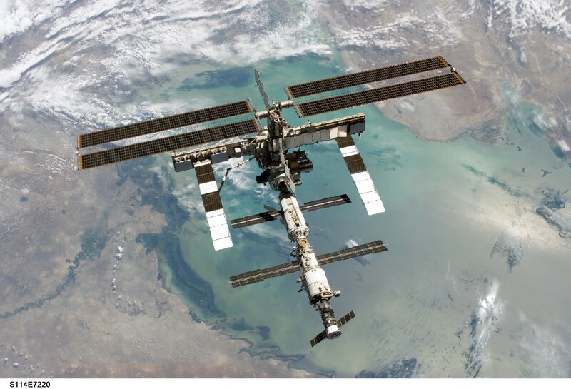 International Space Station orbiting Earth