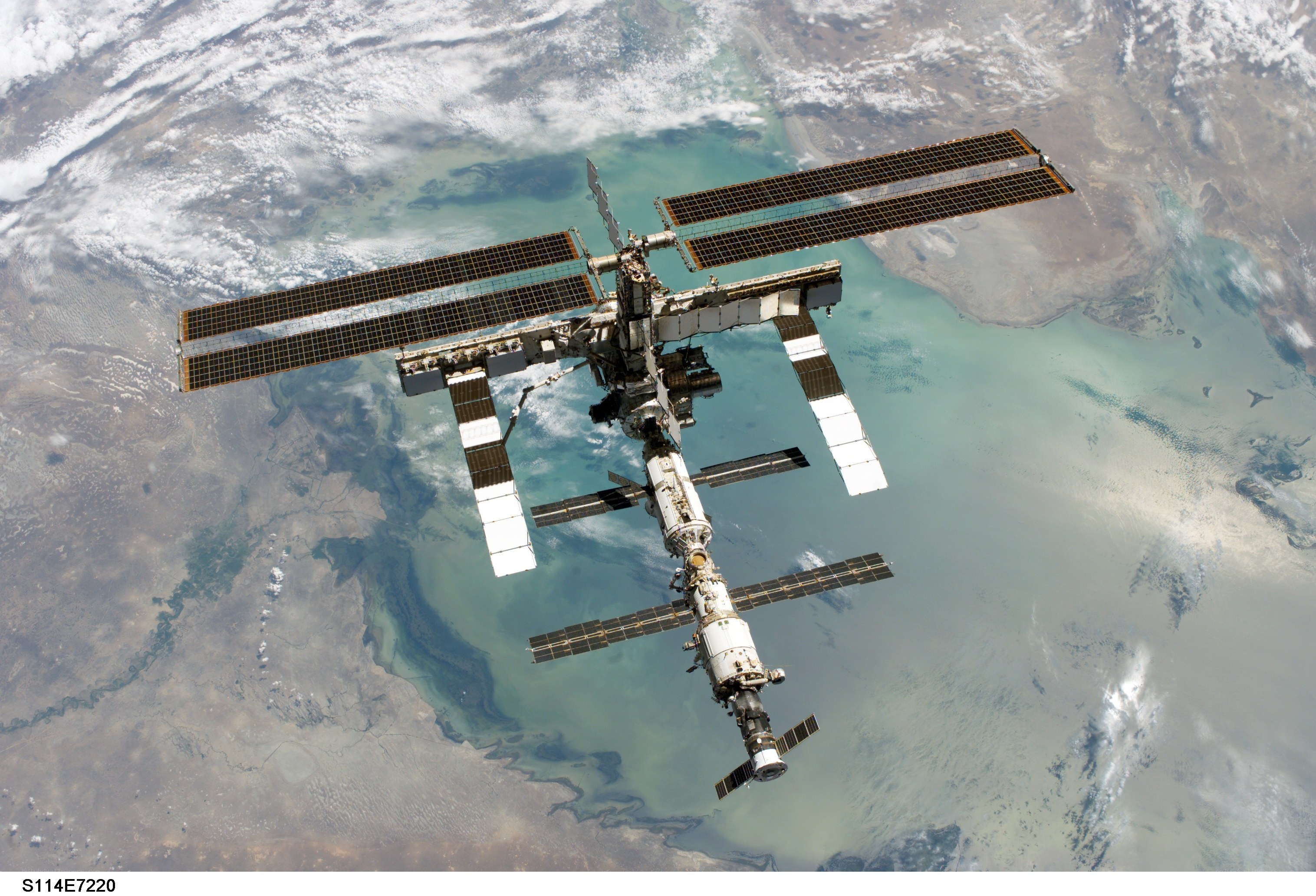 International Space Station orbiting Earth
