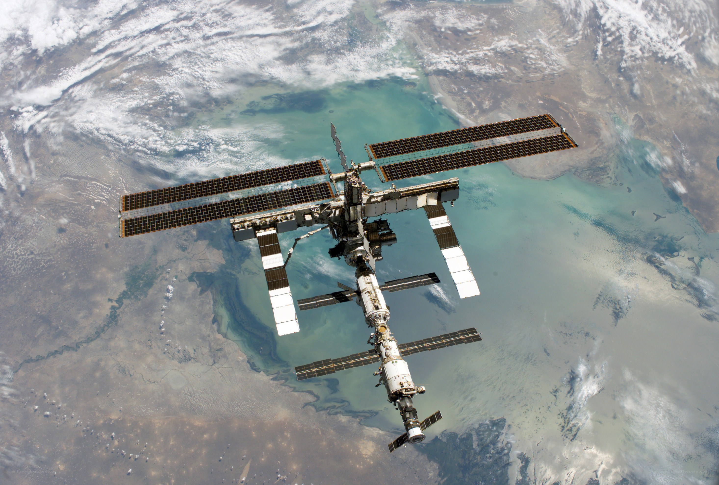 International Space Station orbiting Earth