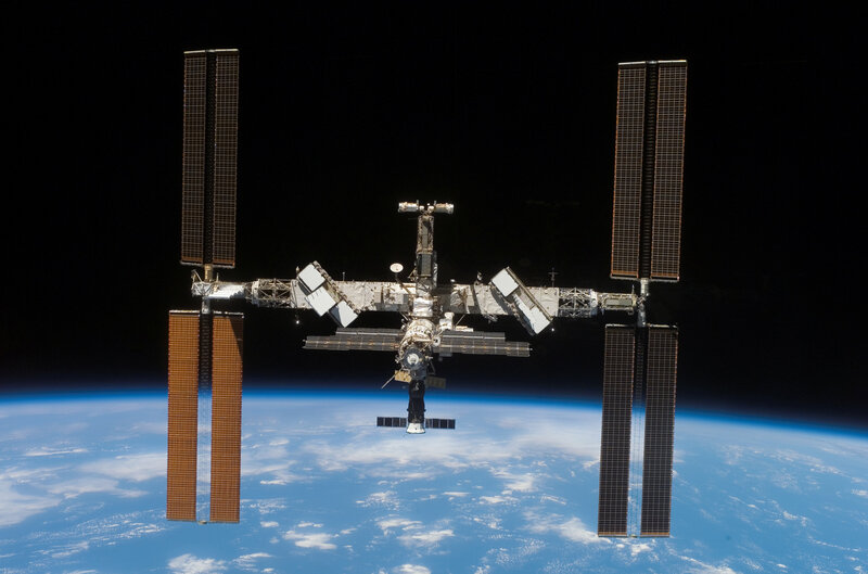 International Space Station orbiting Earth