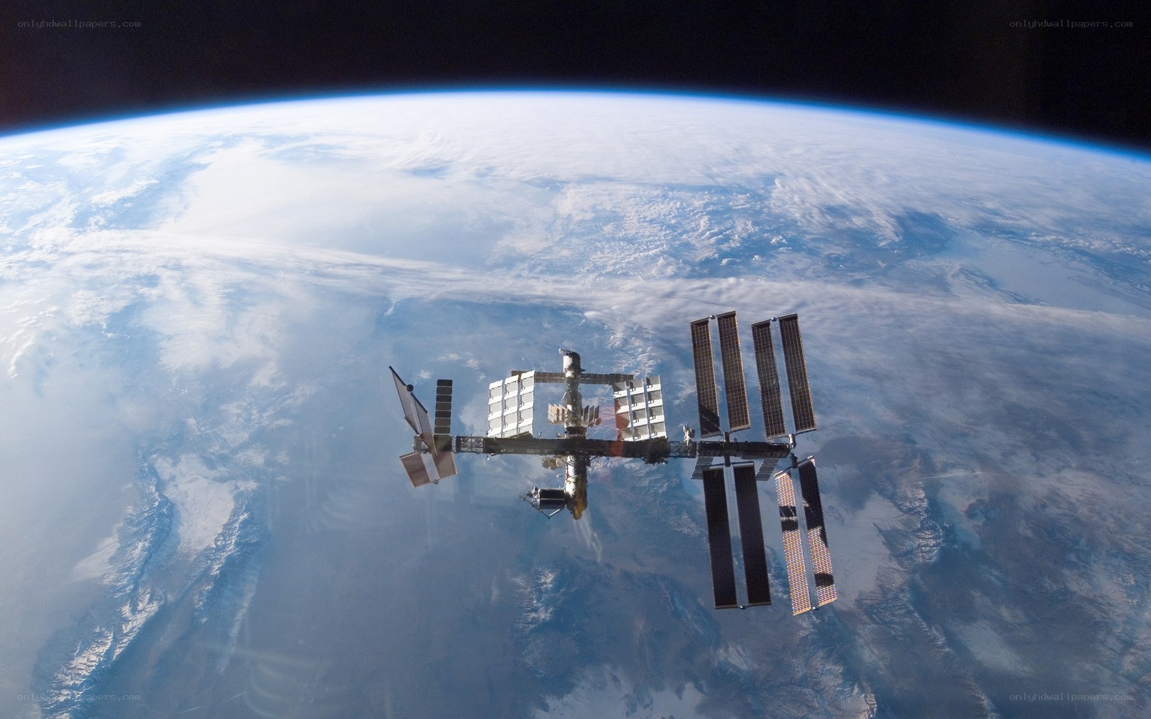 International Space Station orbiting Earth