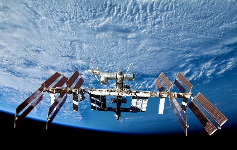 International Space Station orbiting Earth
