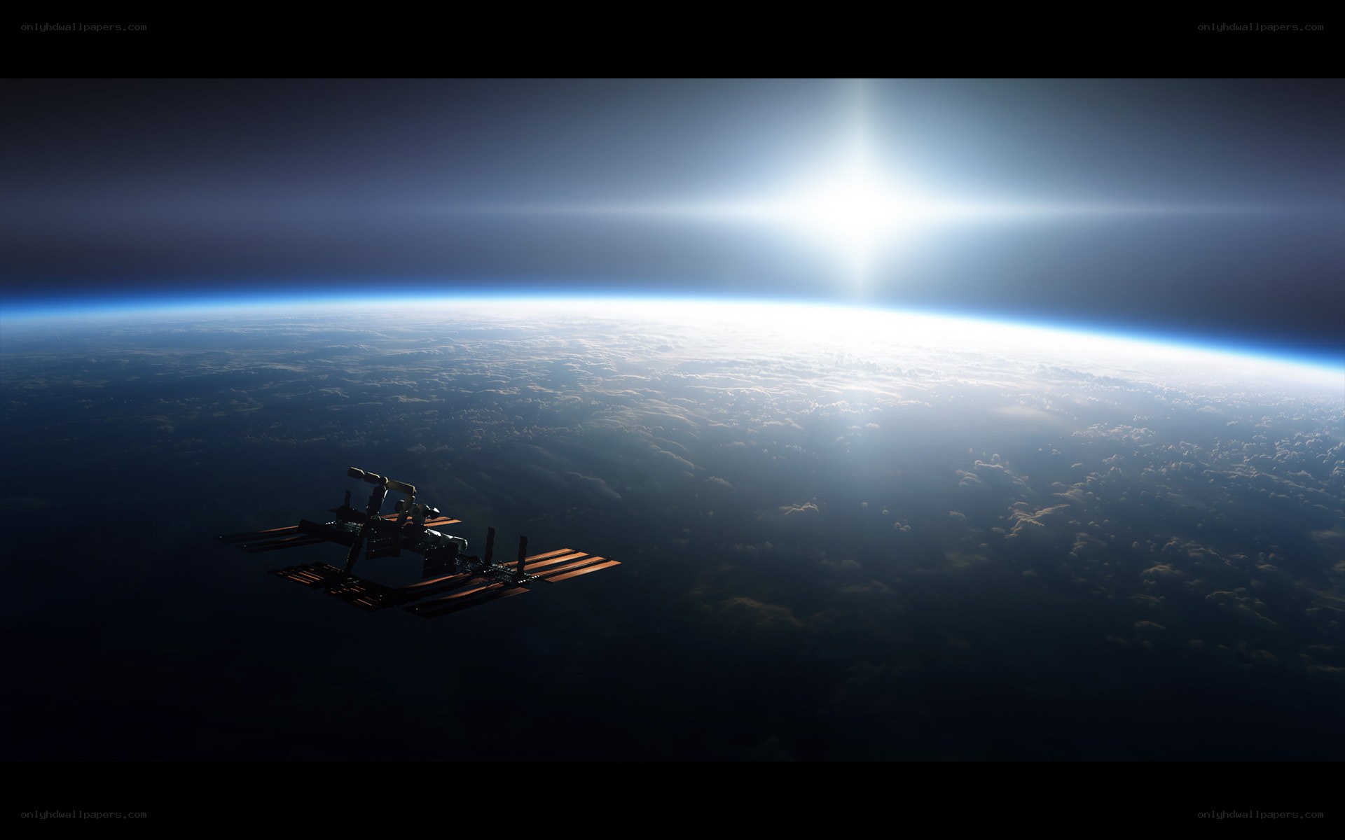 International Space Station orbiting Earth