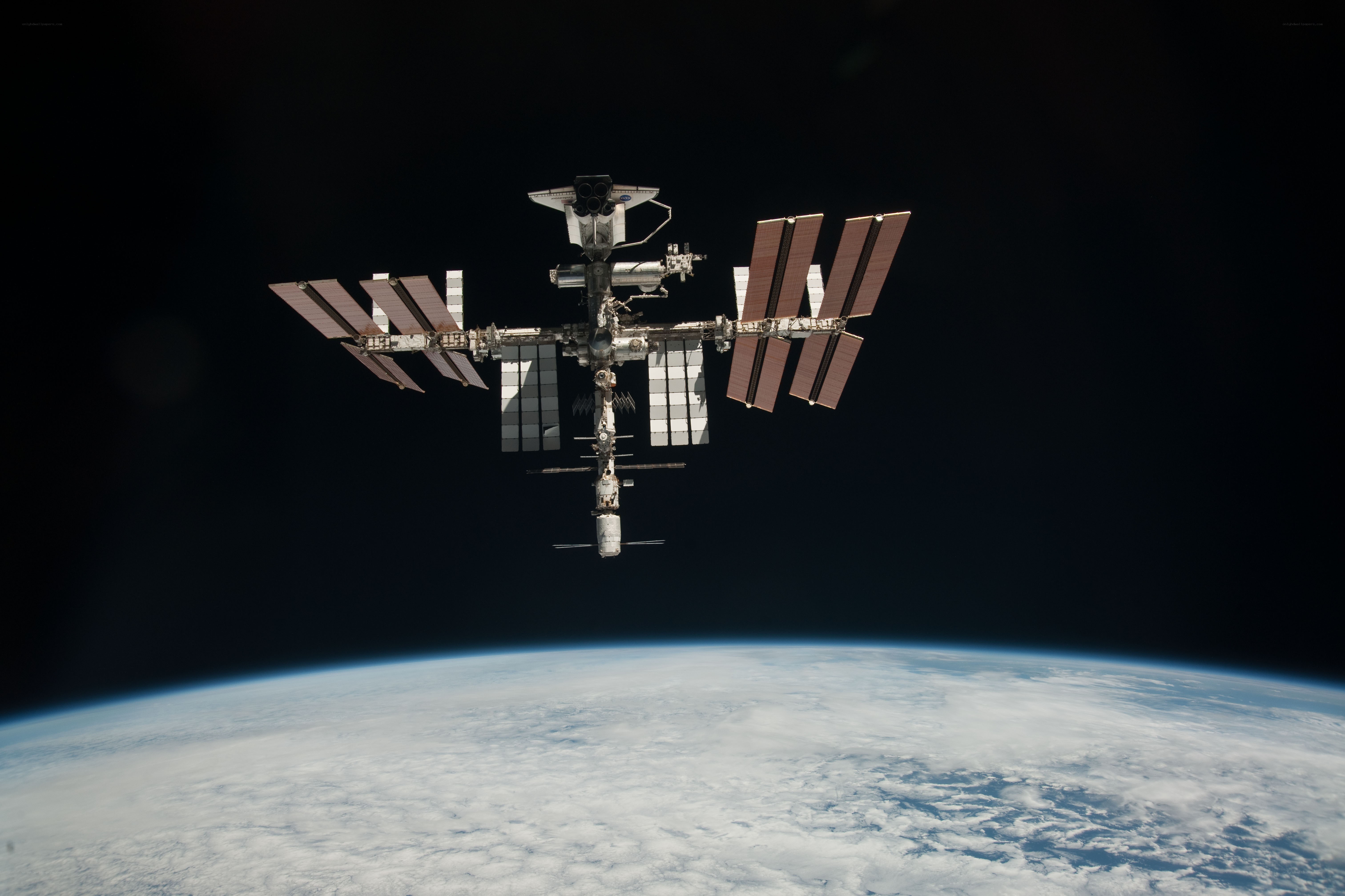 International Space Station orbiting Earth