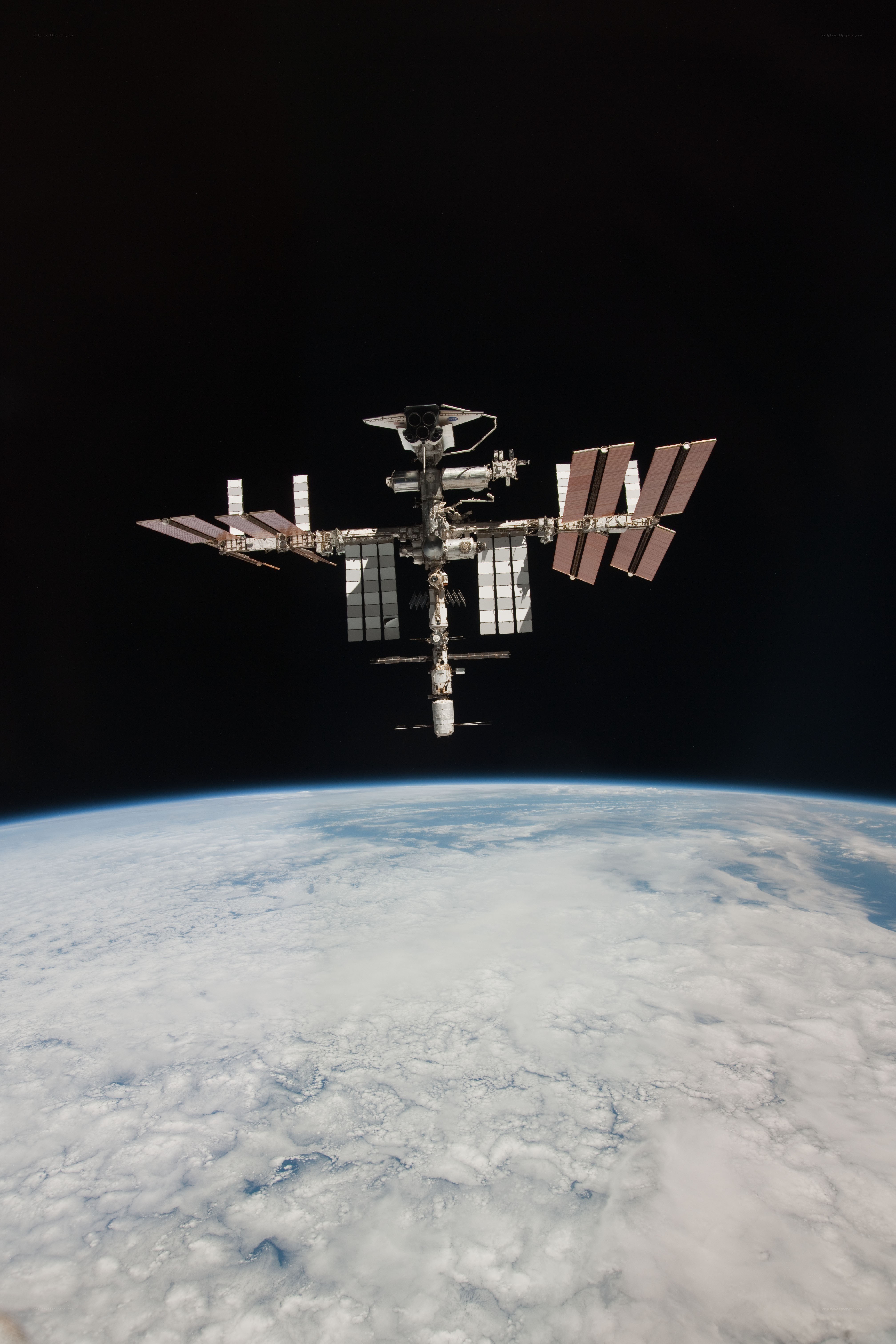 International Space Station orbiting Earth