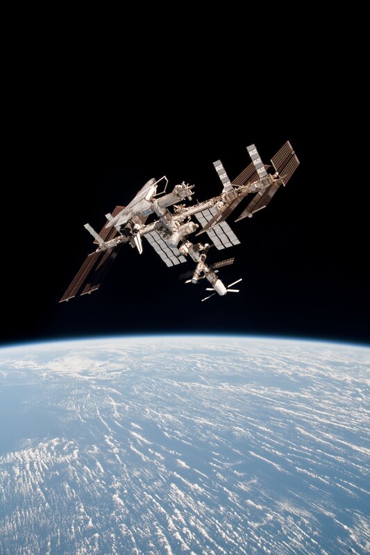 International Space Station orbiting Earth