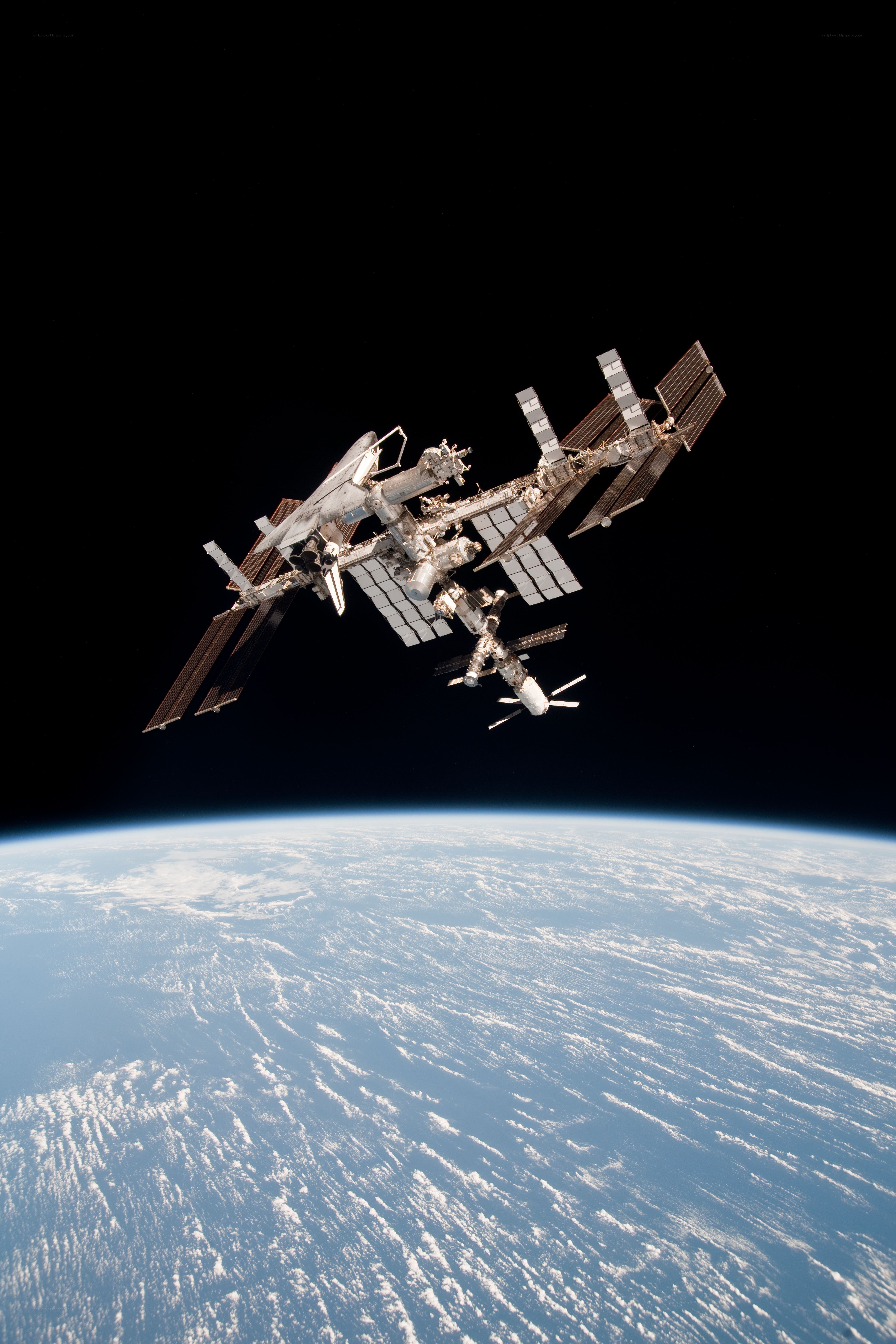 International Space Station orbiting Earth
