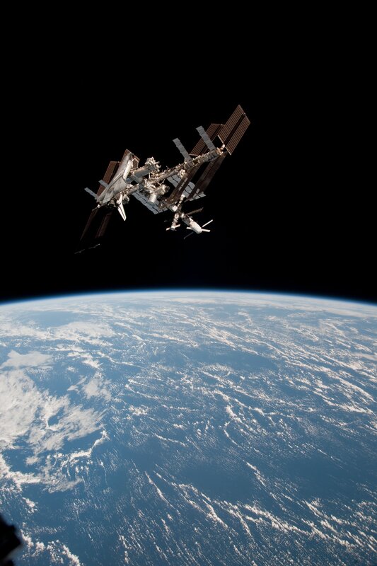 International Space Station orbiting Earth