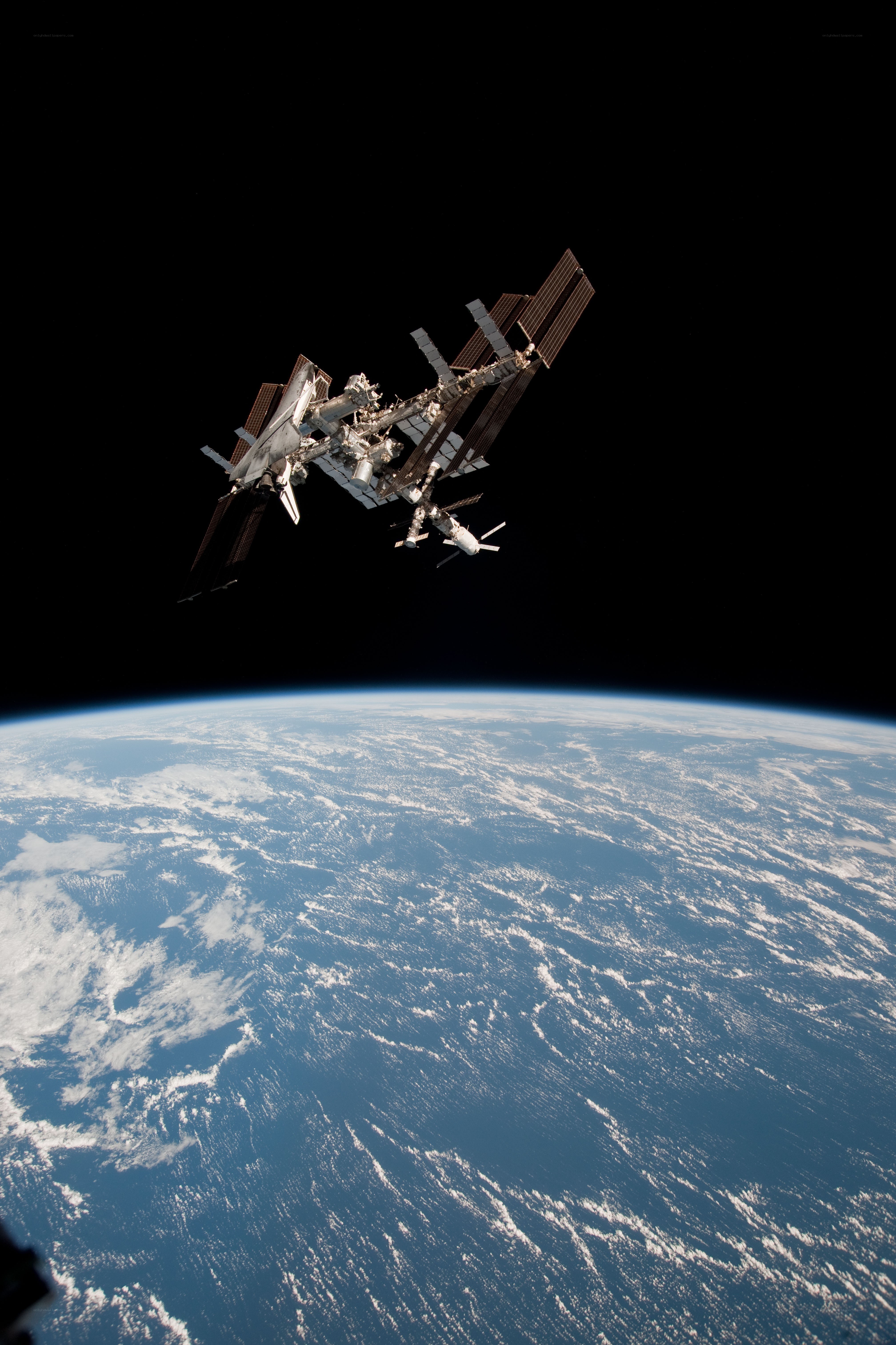 International Space Station orbiting Earth
