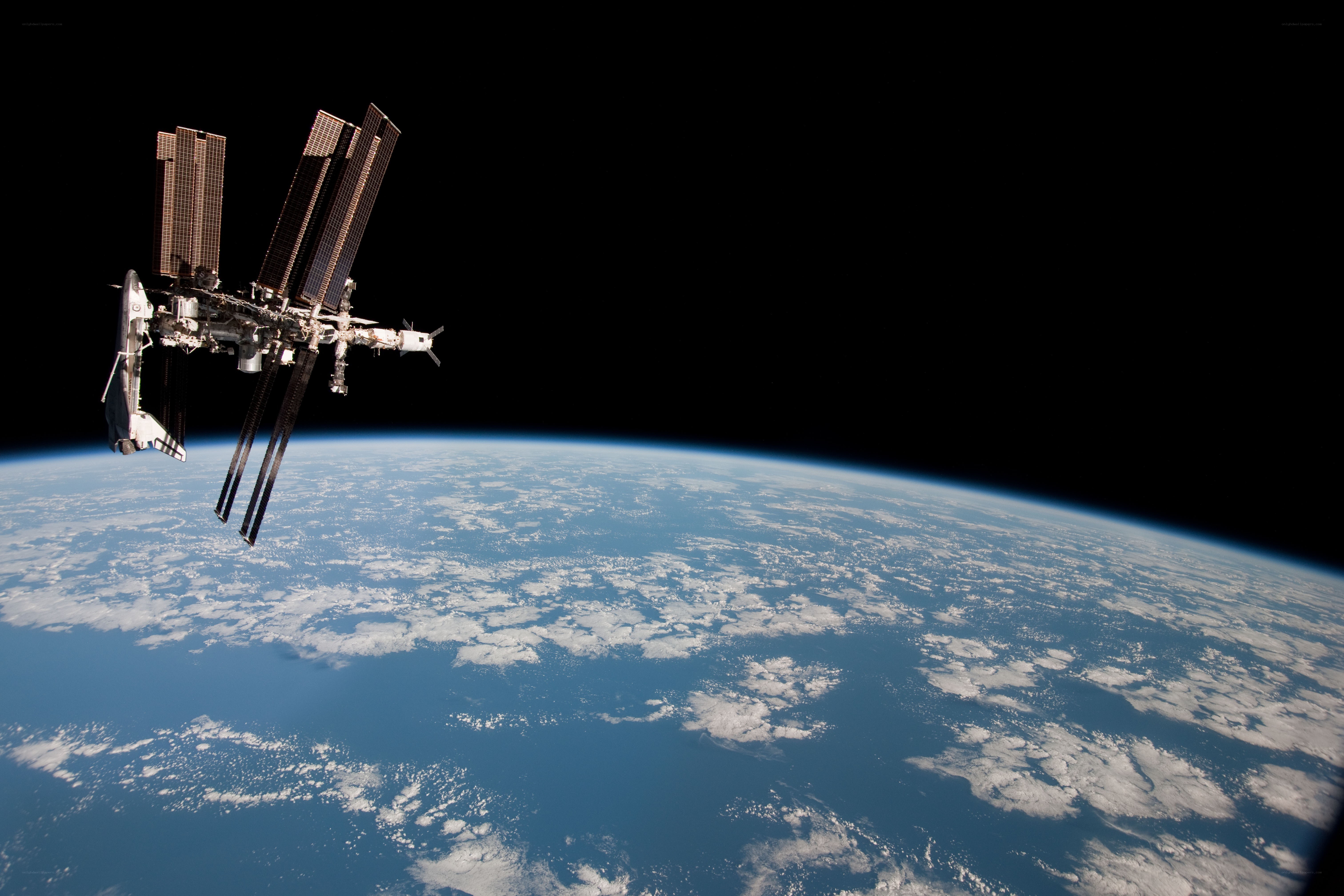 International Space Station orbiting Earth