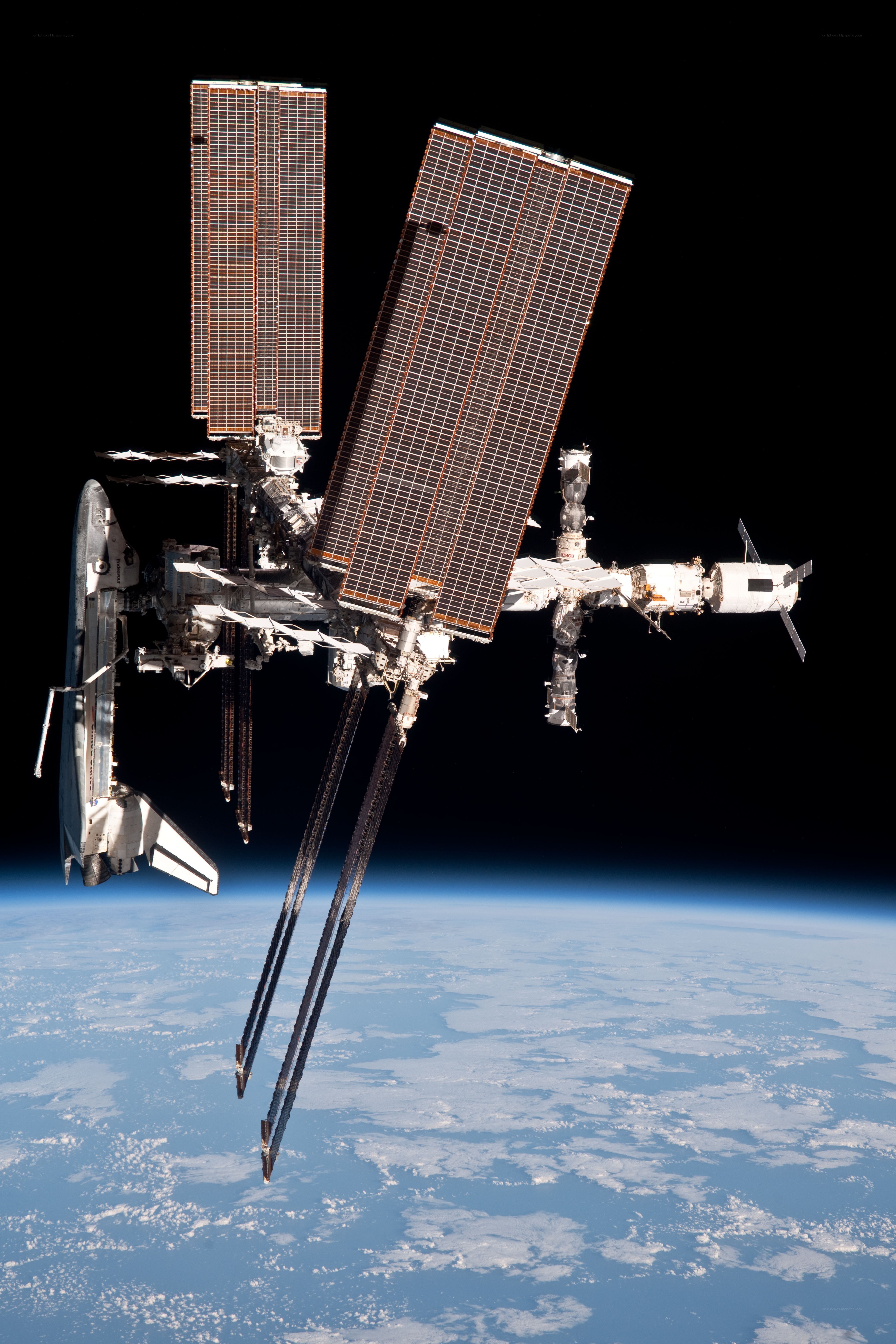 International Space Station orbiting Earth