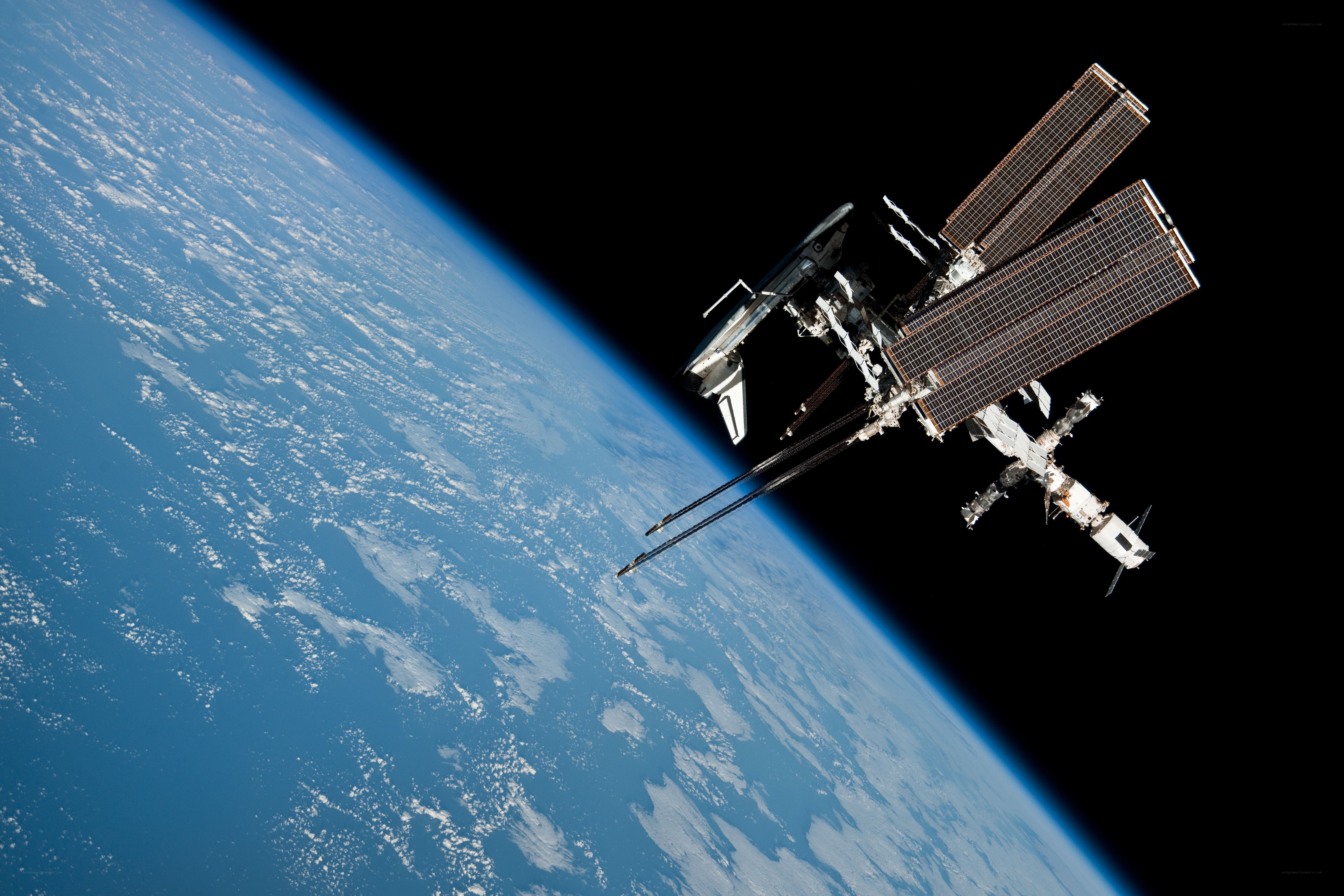 International Space Station orbiting Earth