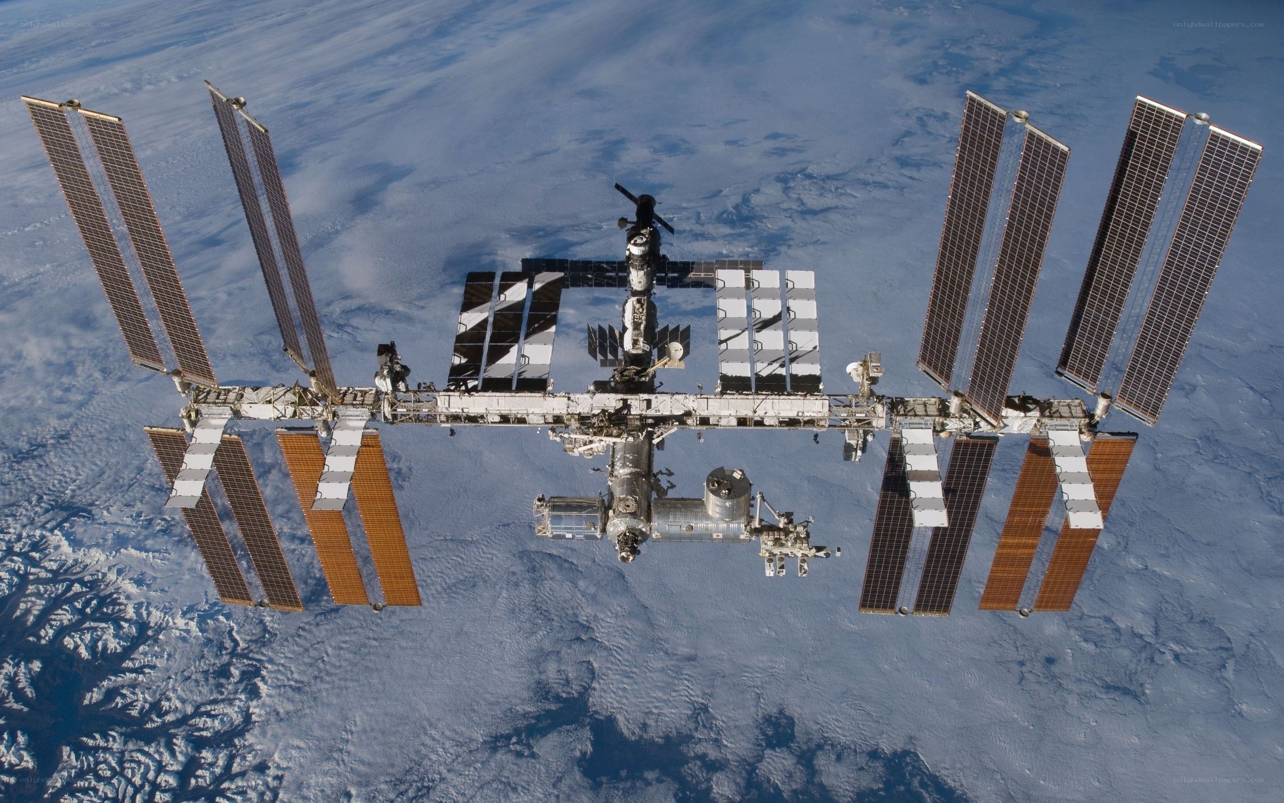 International Space Station orbiting Earth