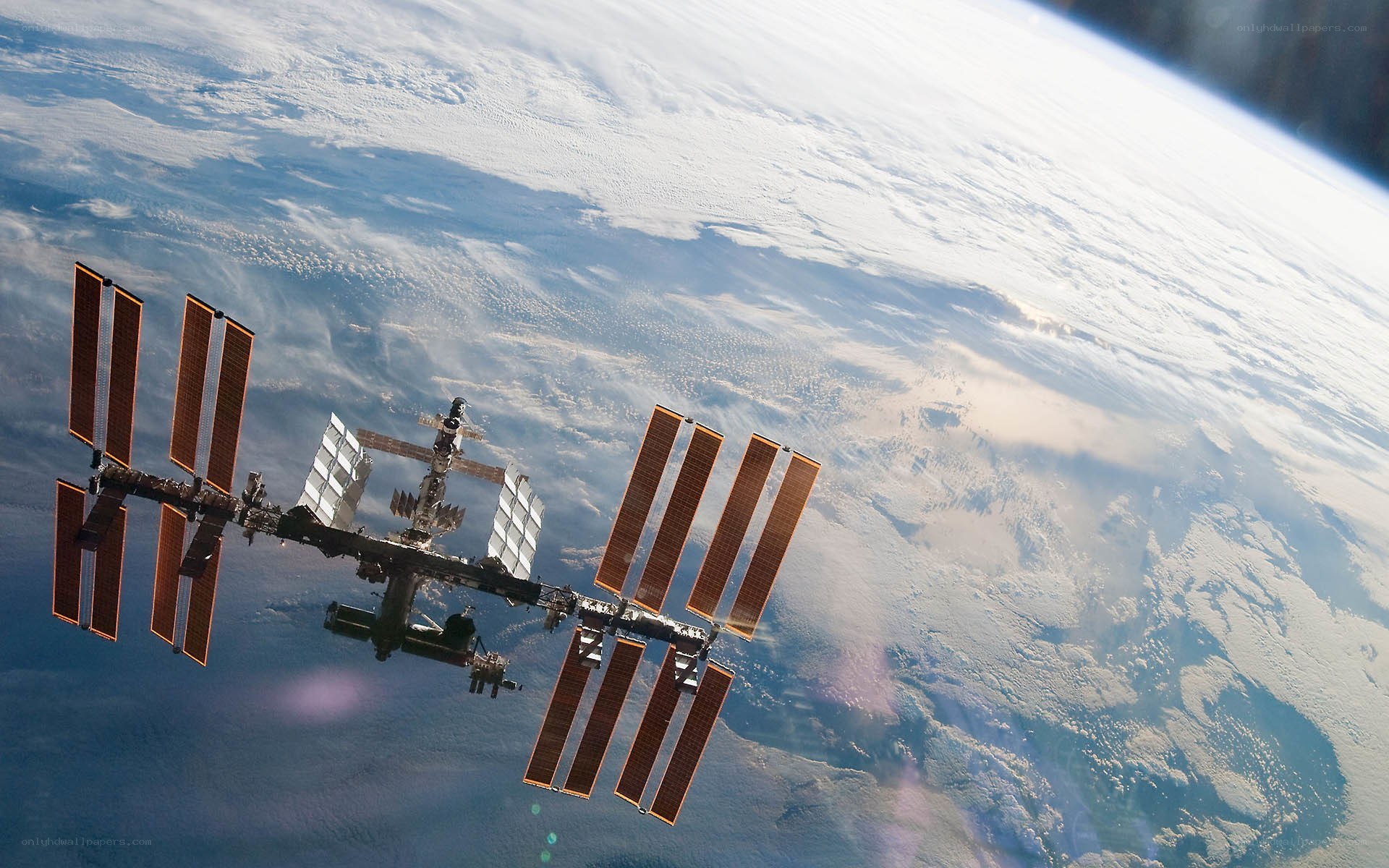 International Space Station orbiting Earth