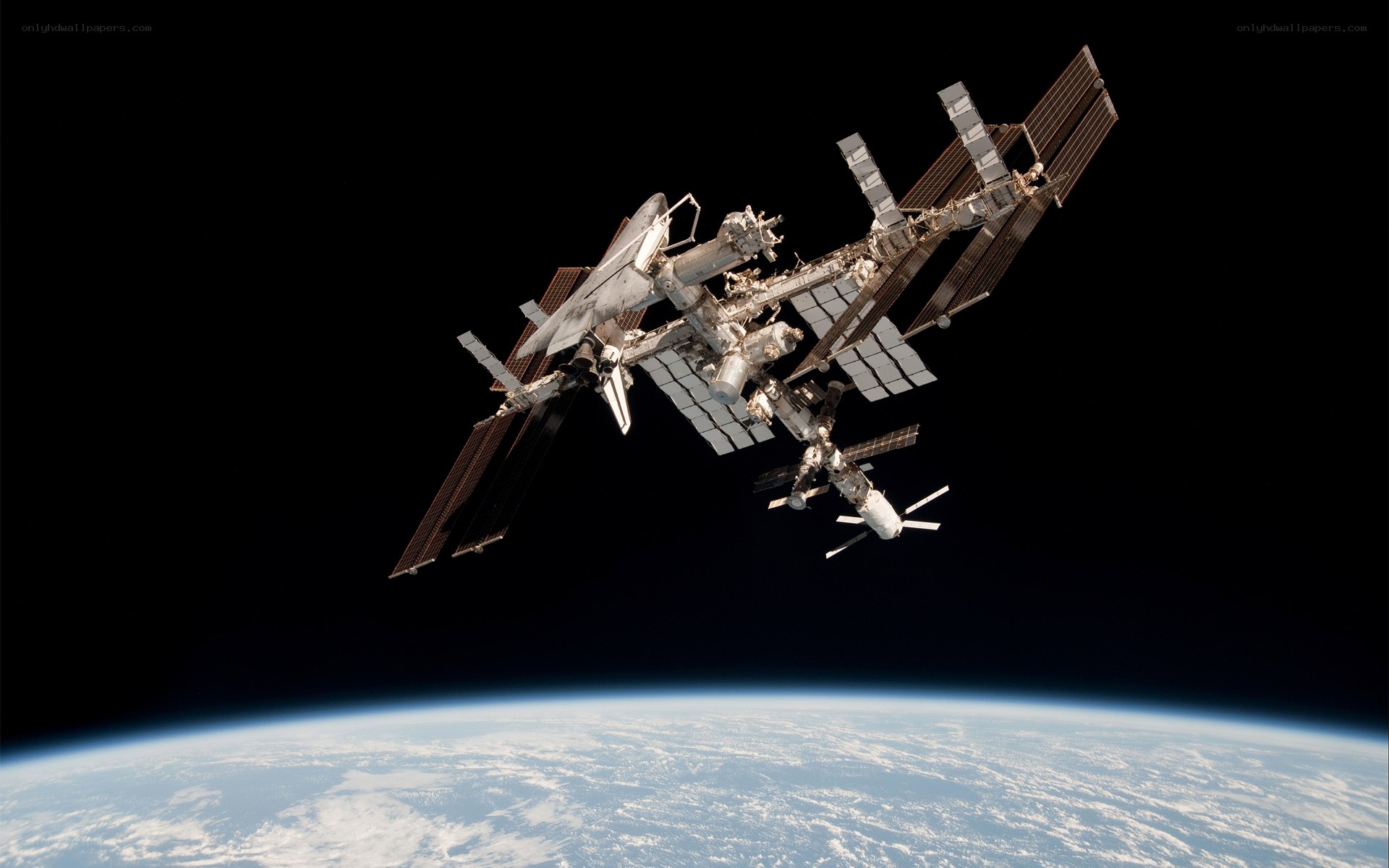International Space Station orbiting Earth