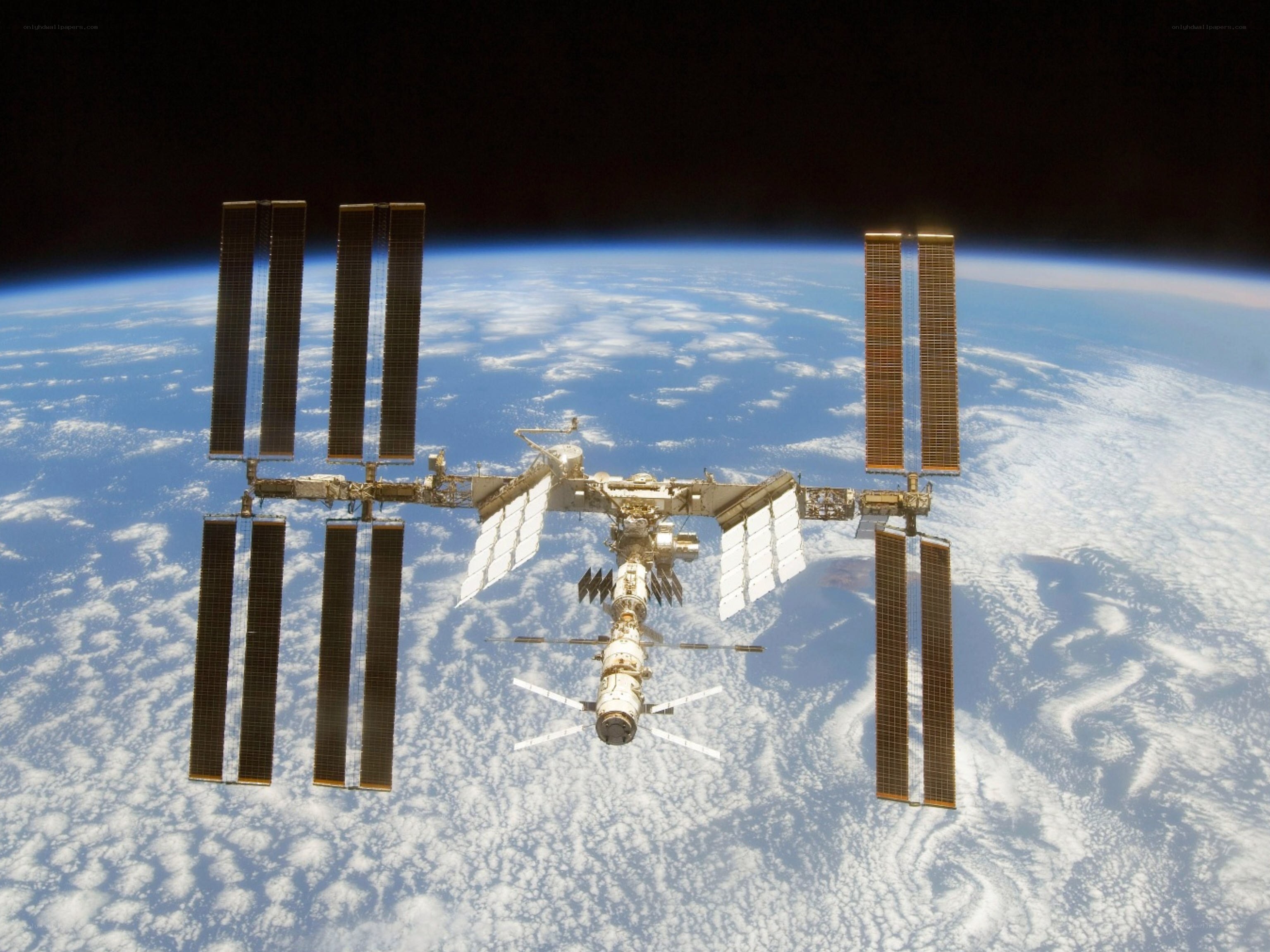 International Space Station orbiting Earth