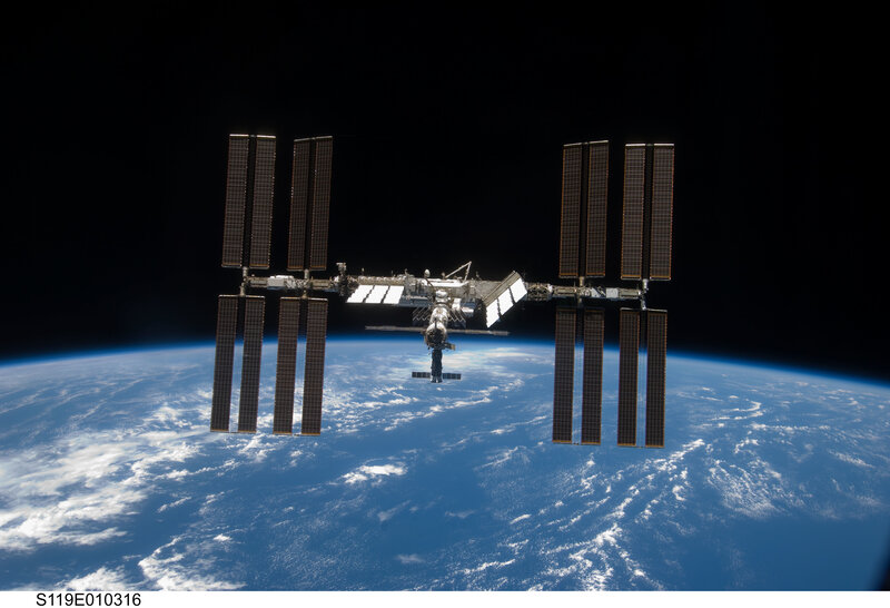 International Space Station orbiting Earth