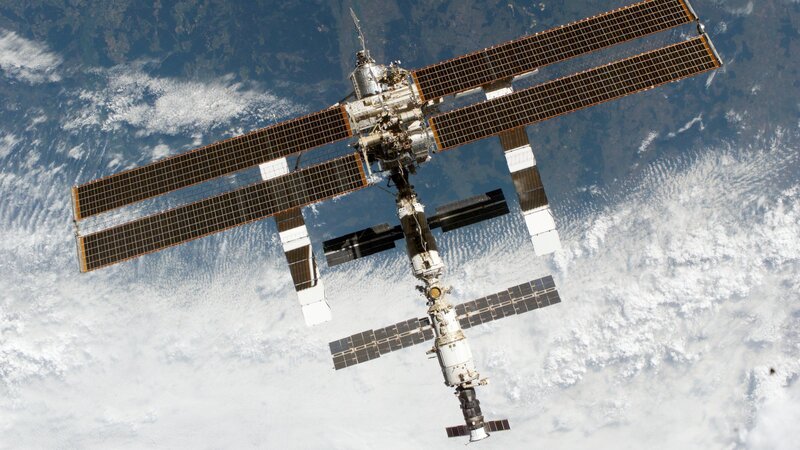 International Space Station orbiting Earth