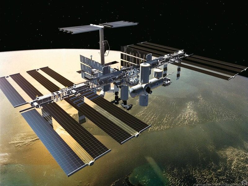 International Space Station orbiting Earth