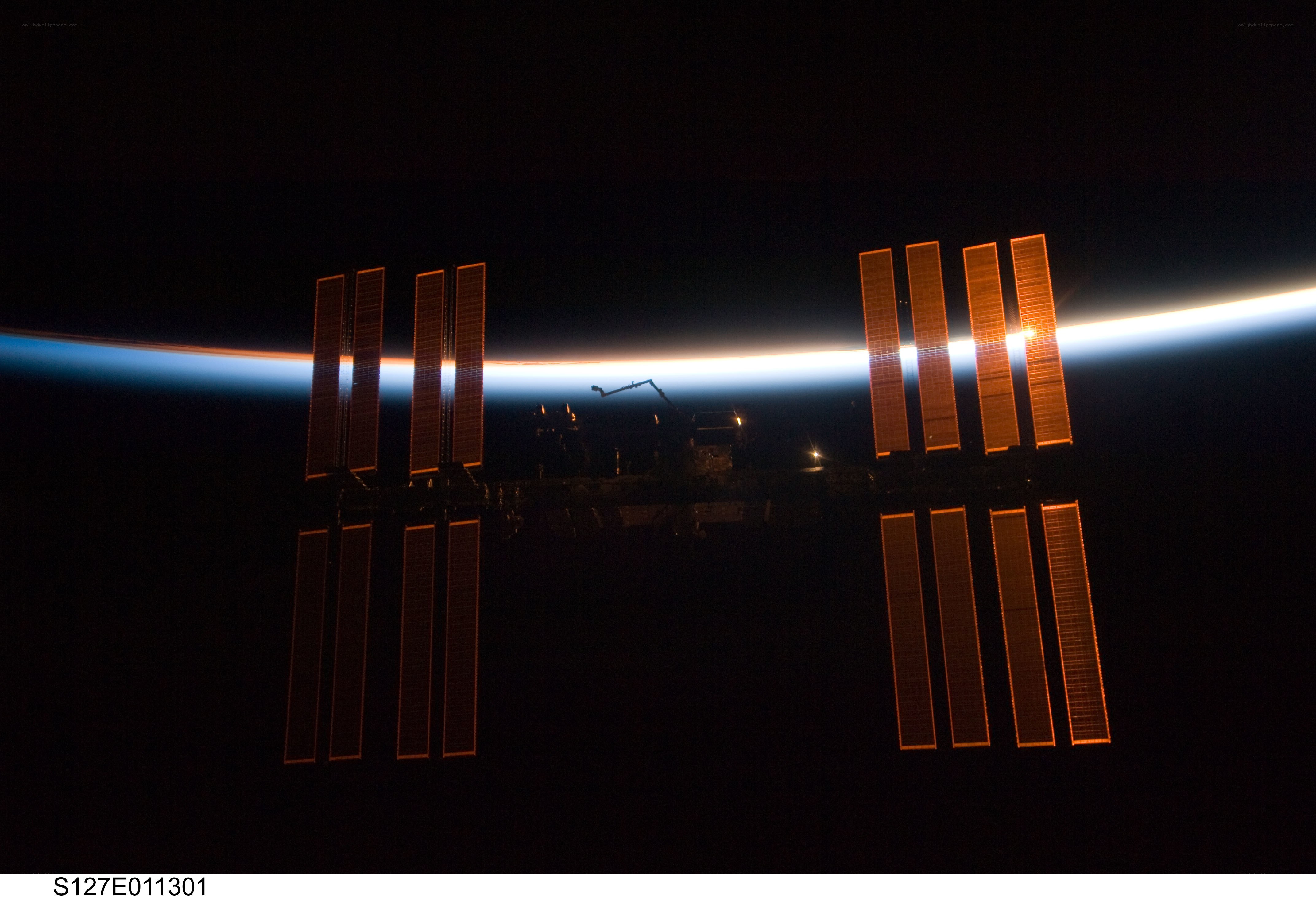 International Space Station orbiting Earth